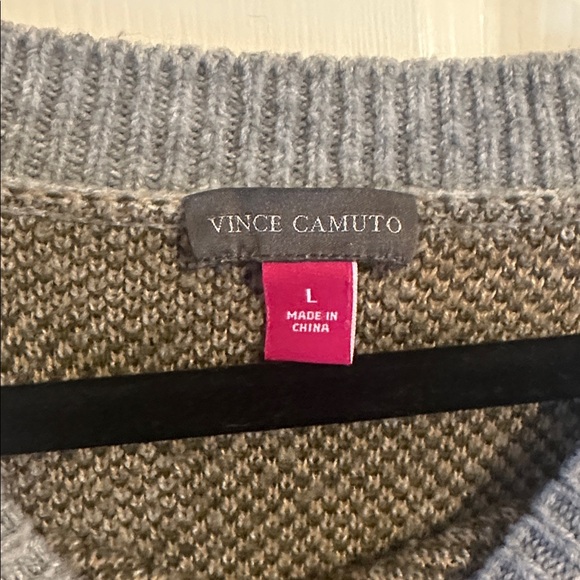 Vince Camuto Gray Camo Sweater - Picture 2 of 4